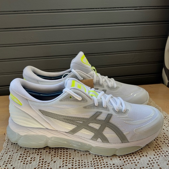 New ASICS Gel Quantum 360 💚White Glacier Grey Size 9.5 Men’s - Picture 2 of 11